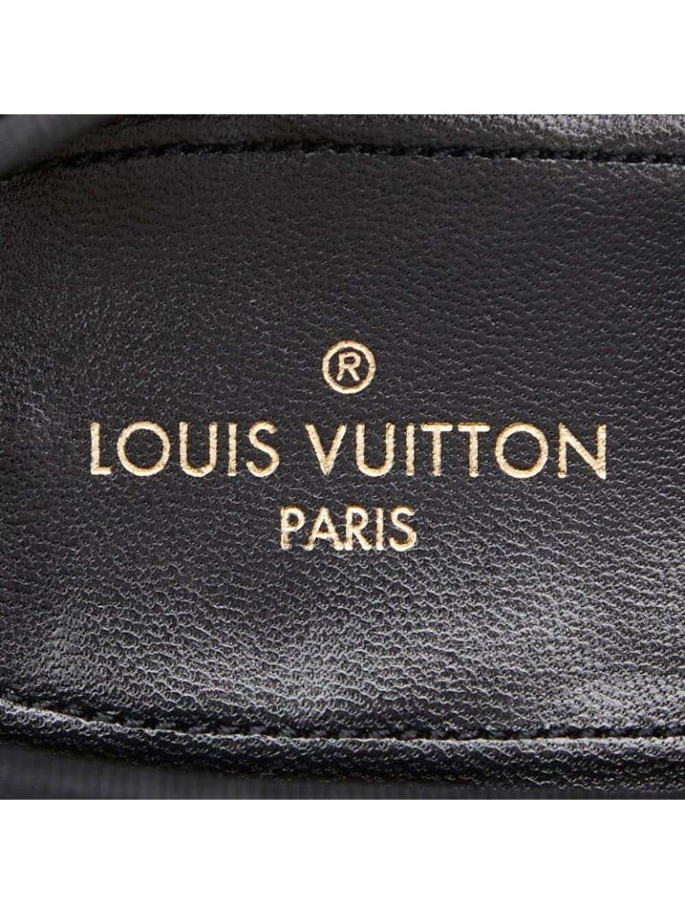 Louis Vuitton Damier Opera Shoes Slip on Black Leather Velour - Picture 6 of 8